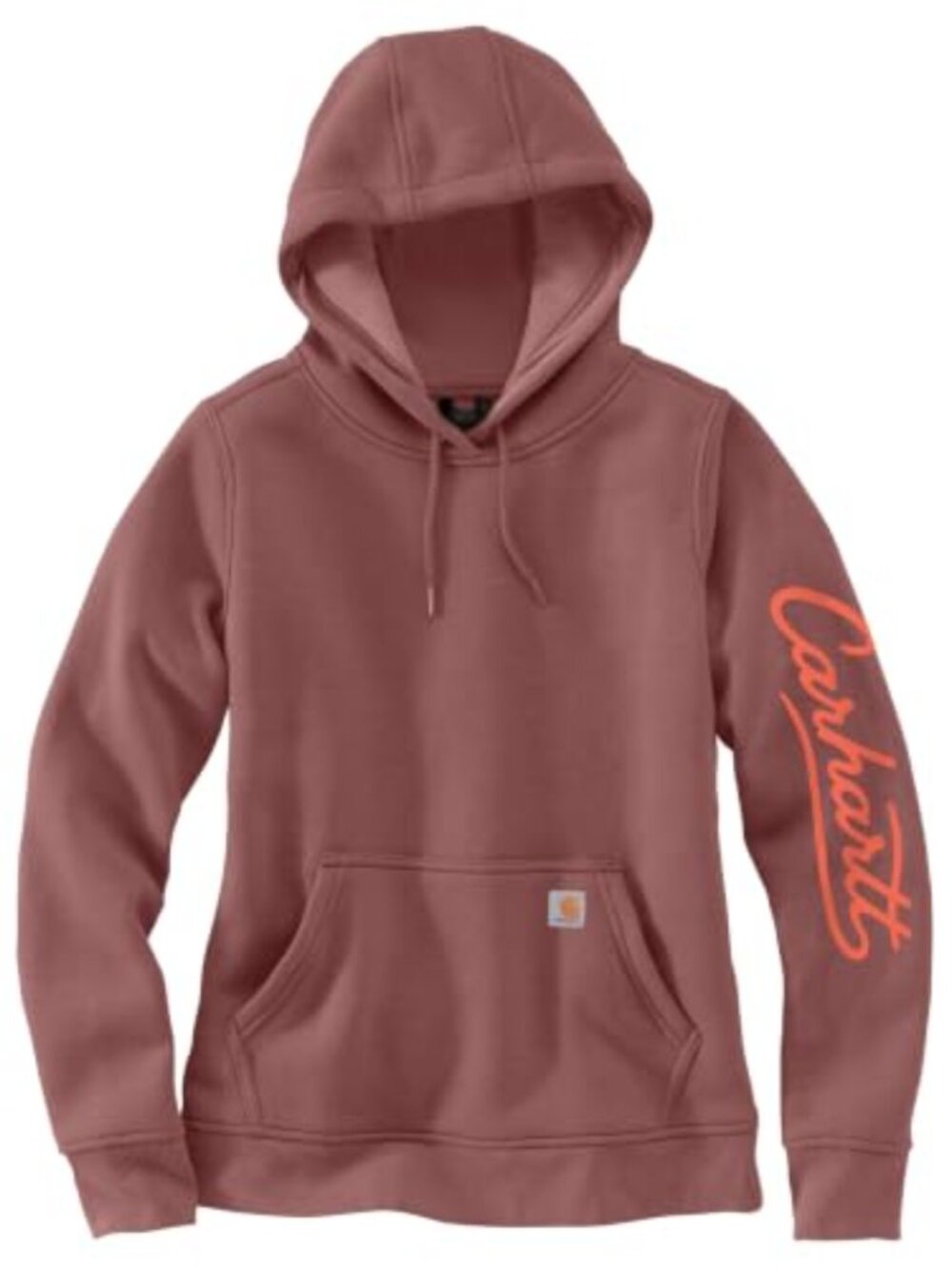Relaxed Fit Pullover Hooded Sweatshirt Long Sleeve Ribbed Cuffs